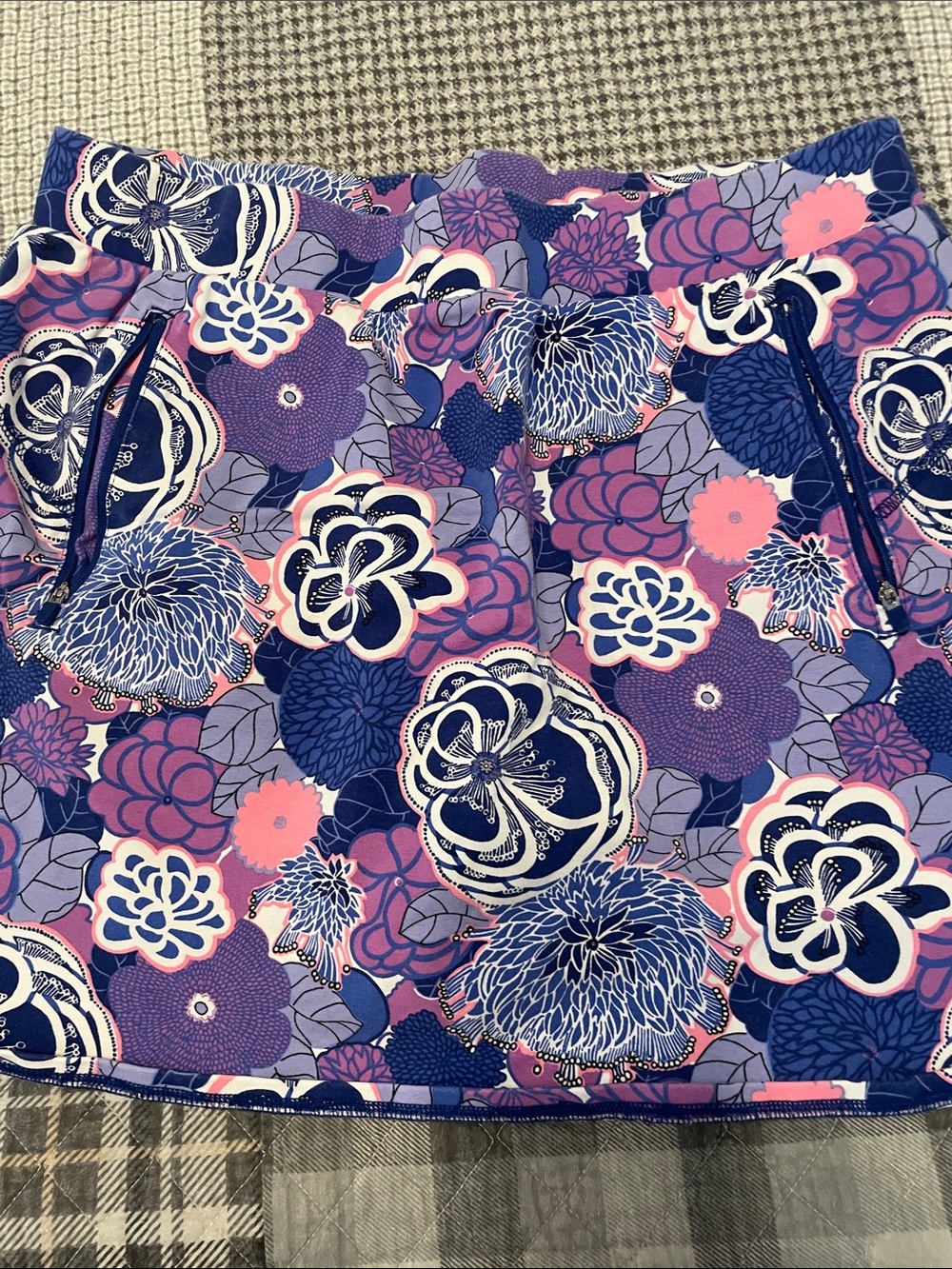 Talbots Blue Floral Print skort